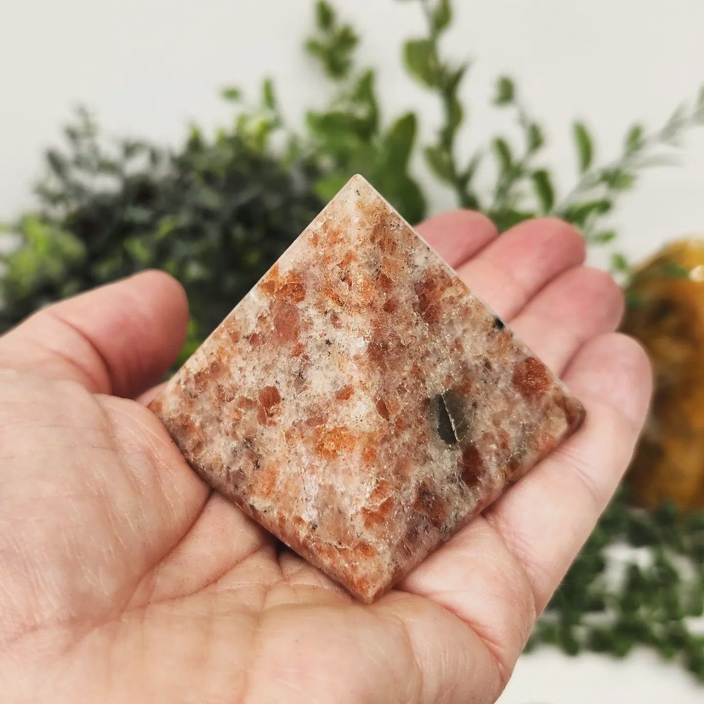 5cm Sunstone Pyramid