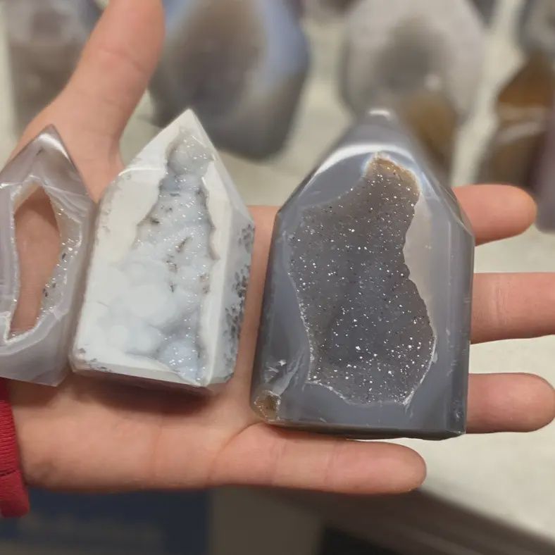 Druzy Agate Tower