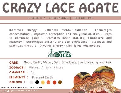 Crazy Lace Agate Tumble Stone