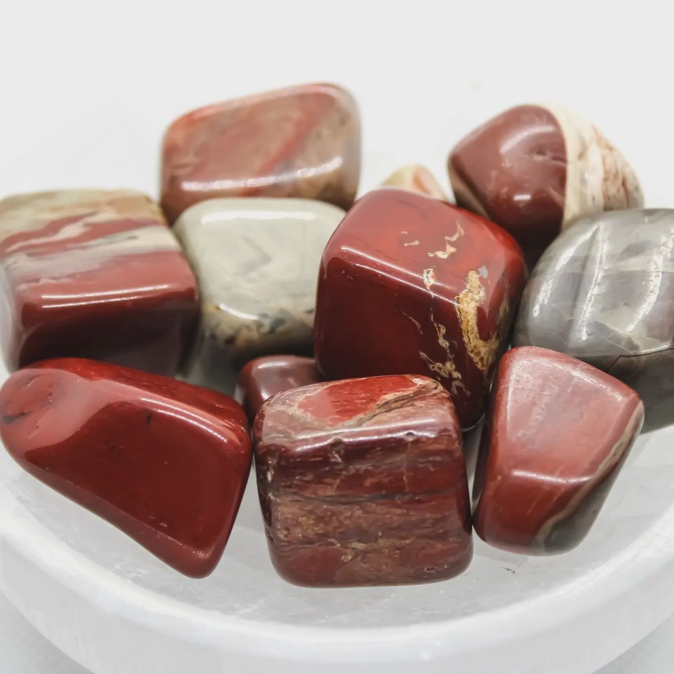 Poppy Jasper Tumble Stone