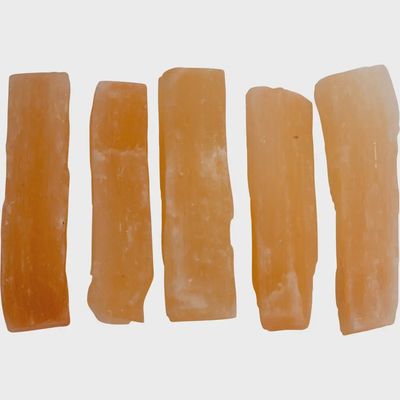 Peach Selenite Wand