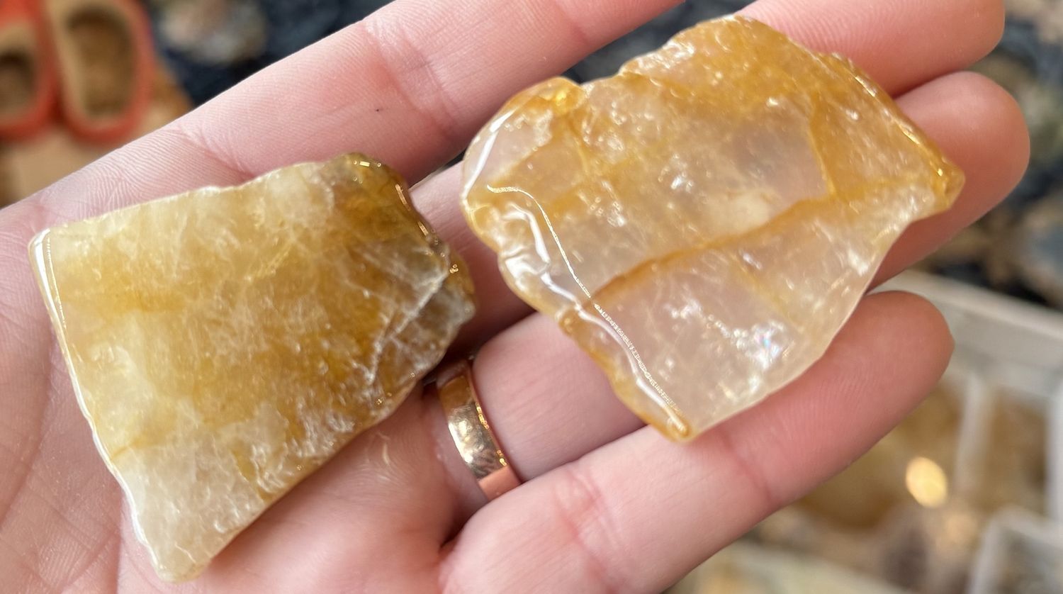 Golden Healer Thin Polished Slab, Type: Medium