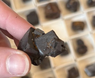 Limonite after Cubic Pyrite Pseudomorph