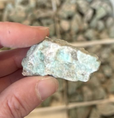 Rough Amazonite with Smoky Quartz | 15-35mm