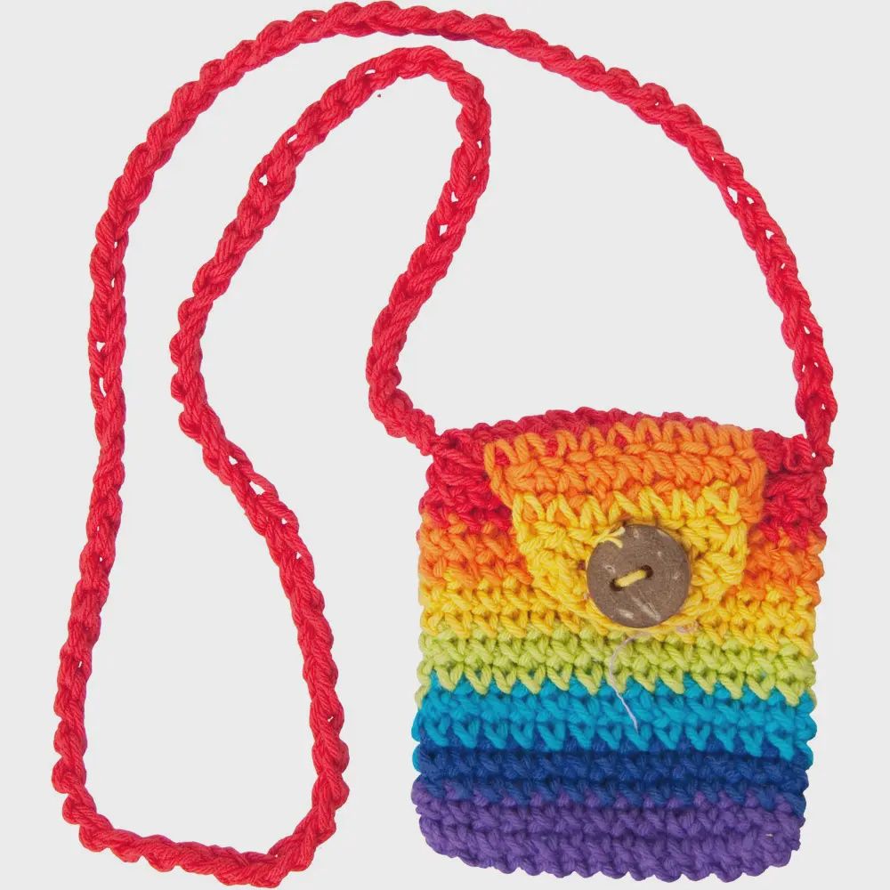 Rainbow Chakra Cotton Crystal Pouch