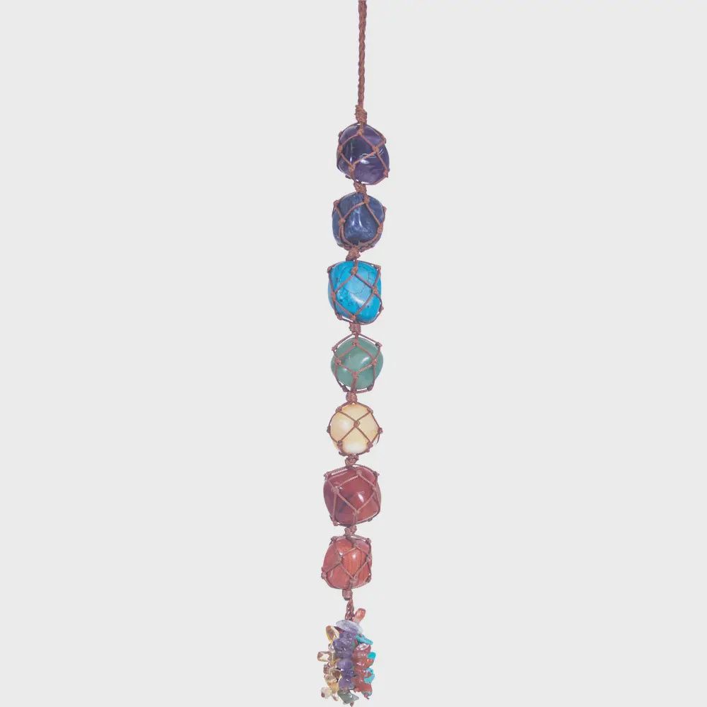 Chakra Rough Stone Hanging Ornament