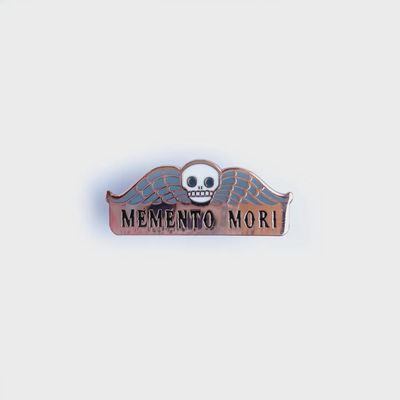 Memento Mori Enamel Pin