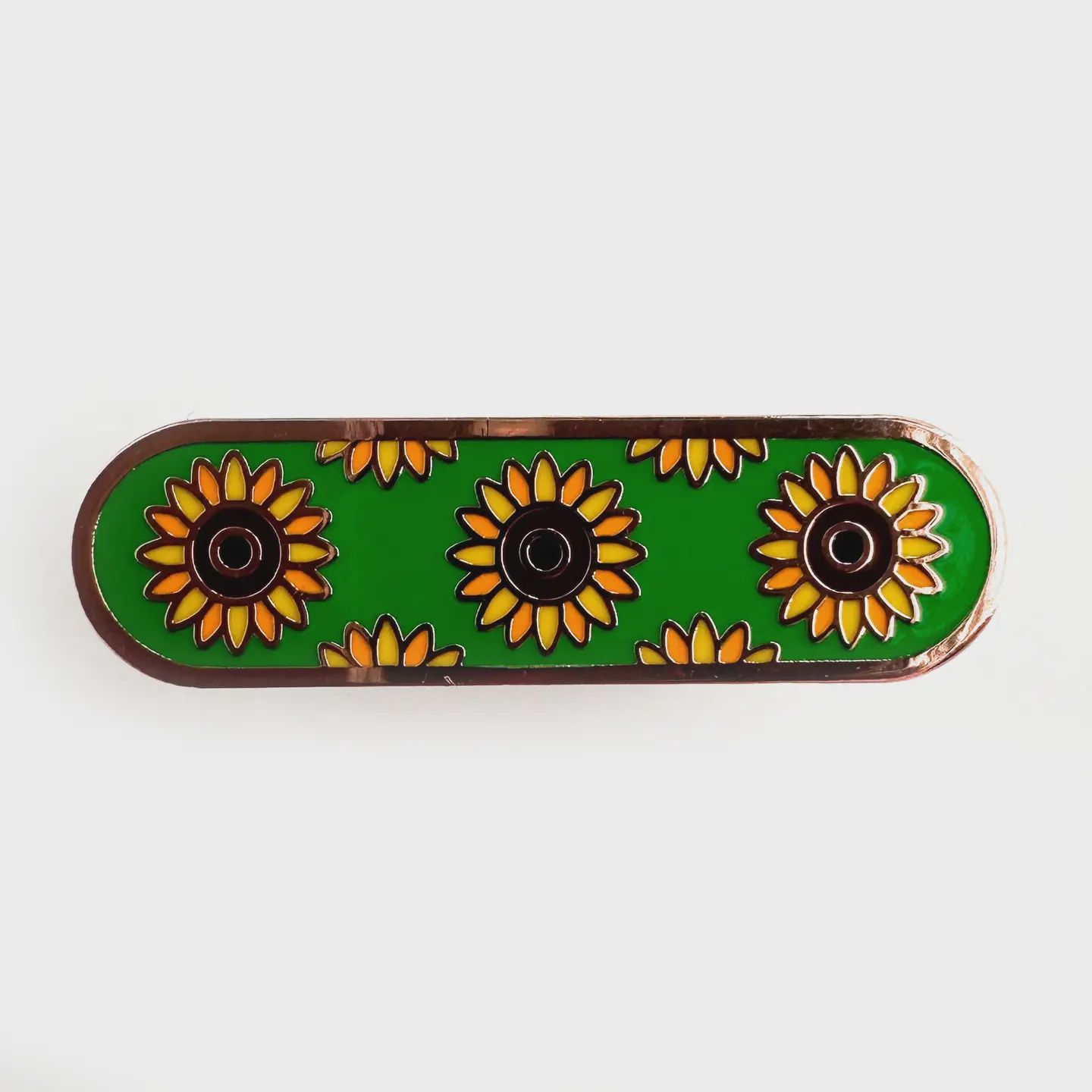 Invisible Disability Sunflower Plaque Enamel Pin