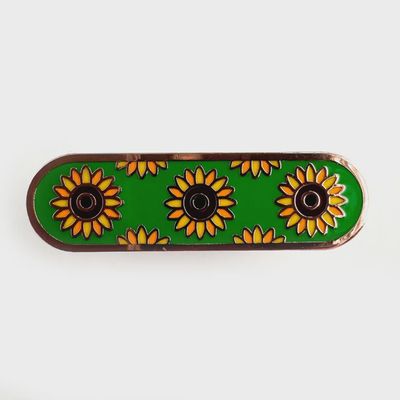 Invisible Disability Sunflower Plaque Enamel Pin