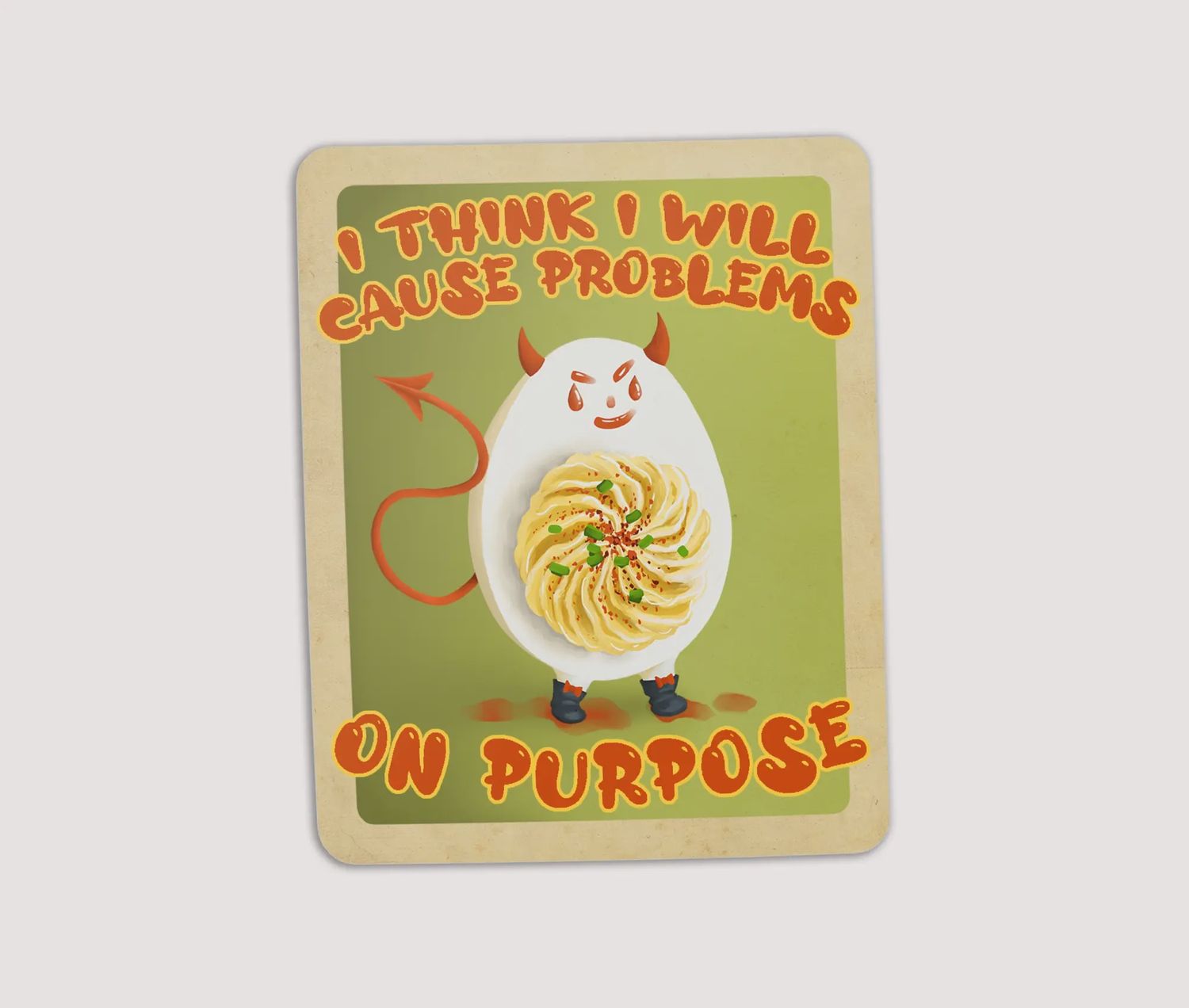 Deviled Egg Sticker