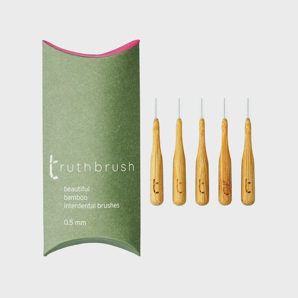 Beautiful Bamboo Interdental Brushes 0.5mm Red