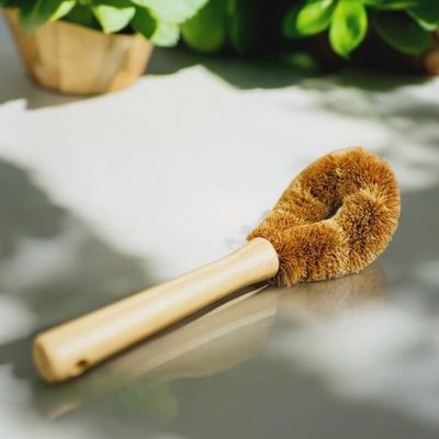 Rounded Bamboo Drinkware Cleaning Brush