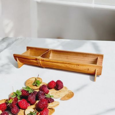 Handcrafted Bamboo Natural Tray
