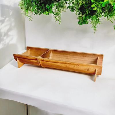 Handcrafted Bamboo Natural Tray
