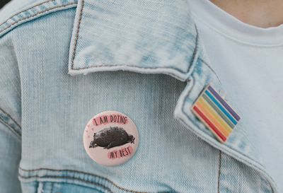 Doing My Best Frog Pin