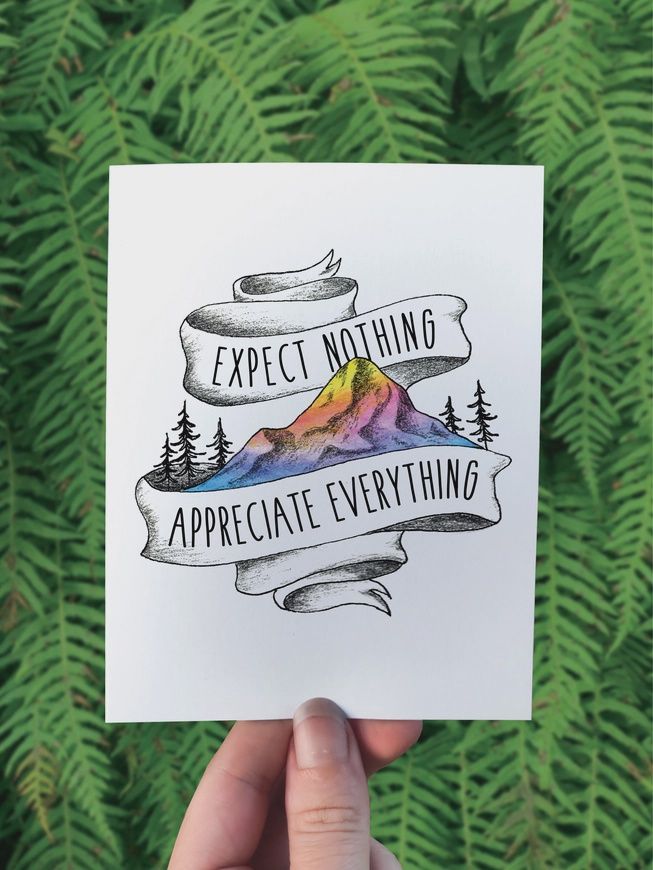 Expect Nothing Greeting Card