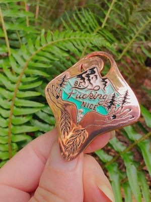 Be Nice Enamel Pin