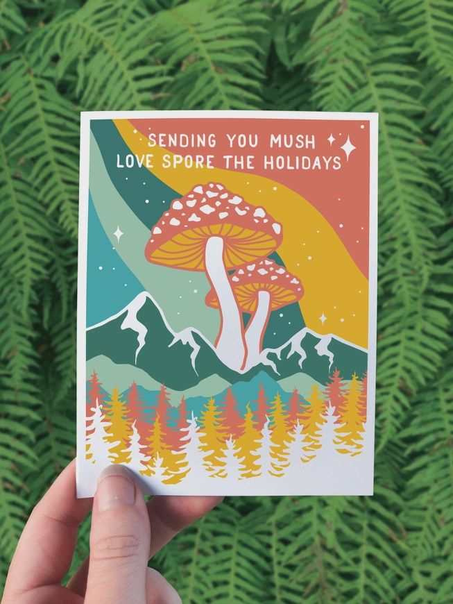 Mushroom Mountain Greeting Card