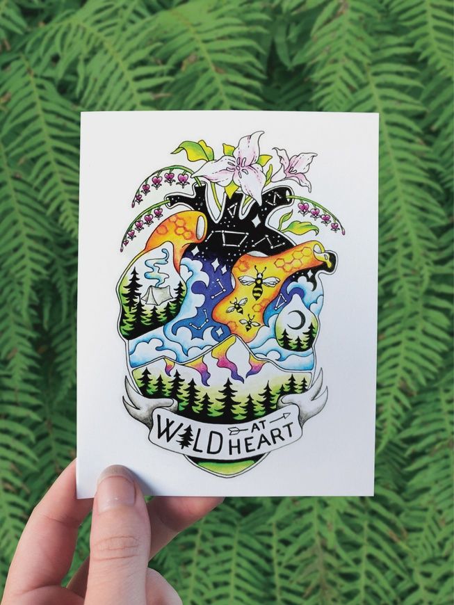 Wild At Heart Greeting Card