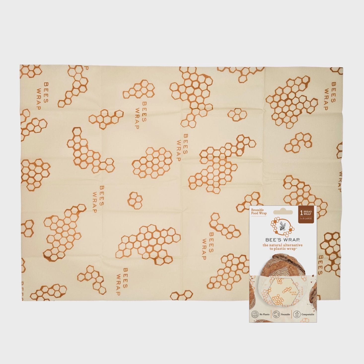 Bee&#39;s Wrap Bread Wrap, Style: Honeycomb