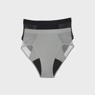 Leakproof French Cut High Waist | Volcanic Black