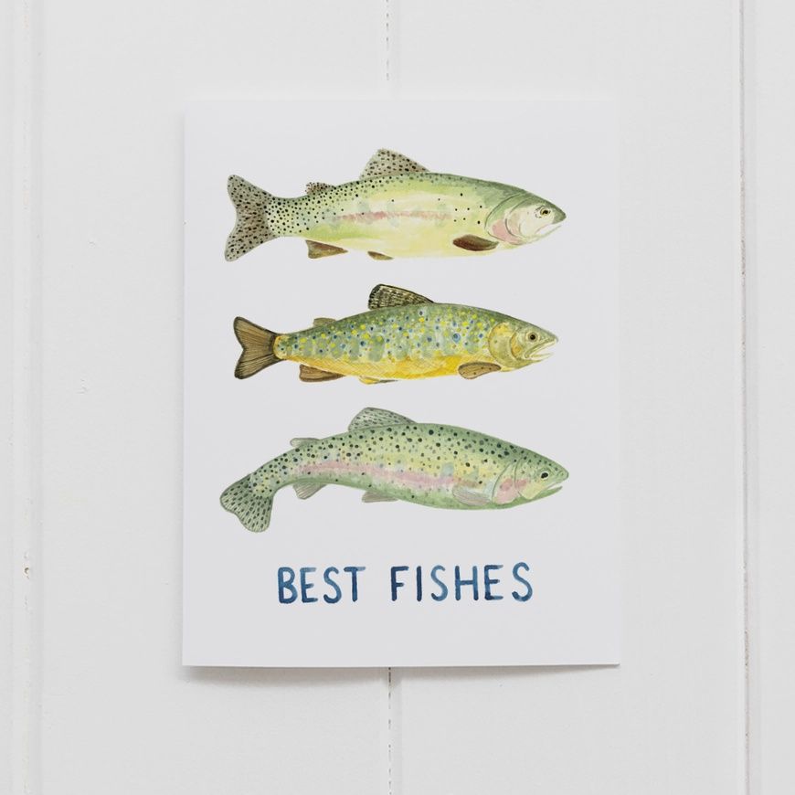 Best Fishes - Birthday Best Wishes Greeting Card