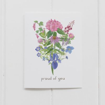 Bisexual Pride Bouquet  - LGBTQ Pride Greeting Card