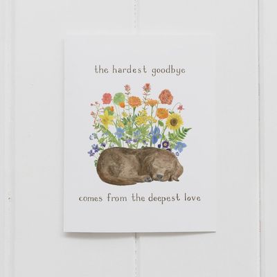 Dog Pet Sympathy Card