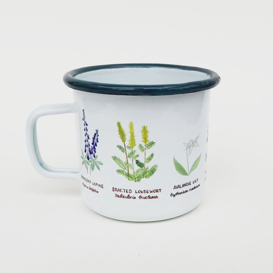 Wildflowers Enamel Camping Mug