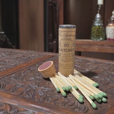 Safety Matches in Glass Vial w/ Cork Lid