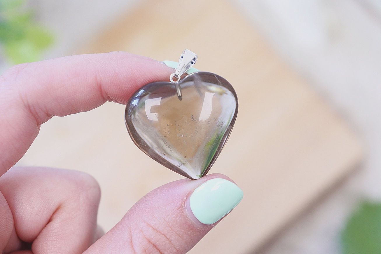 Smoky Quartz Heart Pendant (pendant only)