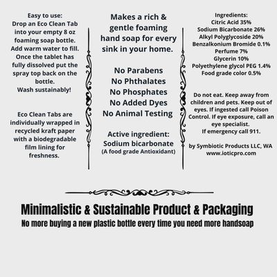 Symbiotic Eco Clean Foaming Hand Soap Tablet