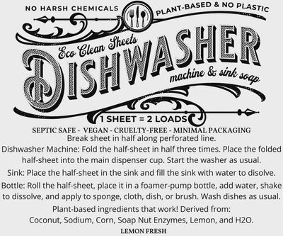 Symbiotic Dishwasher Sheet \ Lemon