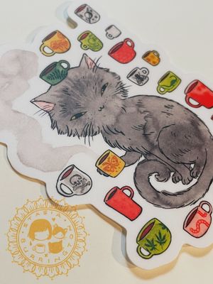 So Many Cups! Vinyl Sticker