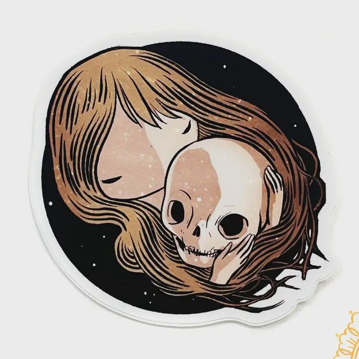 Memento Mori Vinyl Sticker