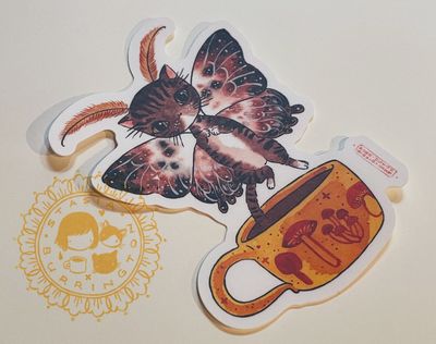 Caffeine Fairy Vinyl Sticker