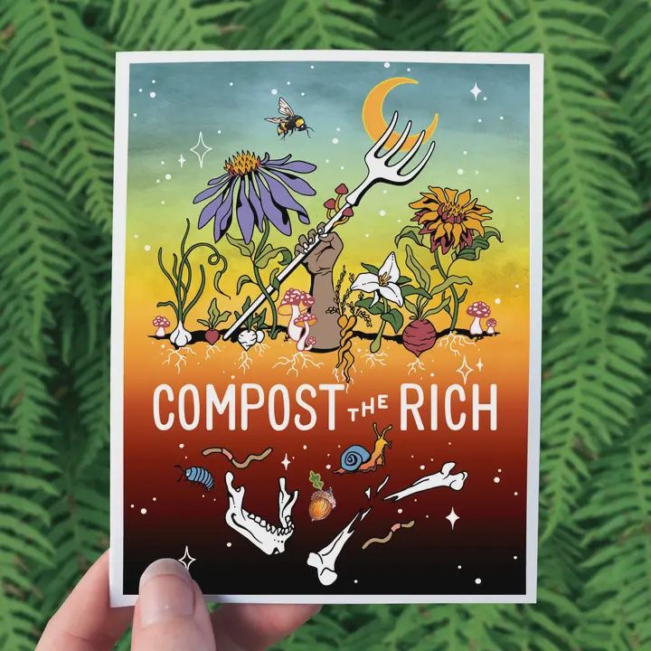 Compost the Rich Greeting Card