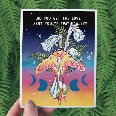 Telepathic Love Greeting Card