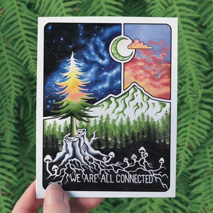 We Are All Connected Greeting Card