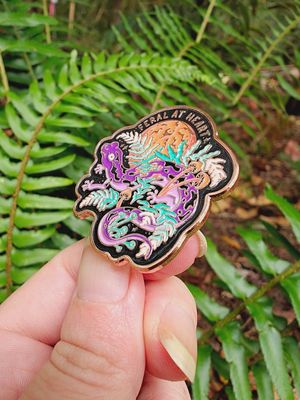 Feral At Heart Enamel Pin