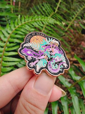 Feral At Heart Enamel Pin