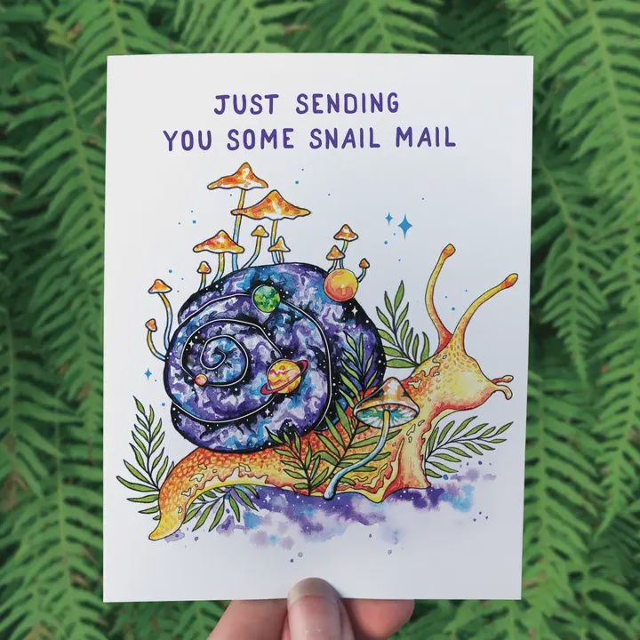 Snail Mail Greeting Card