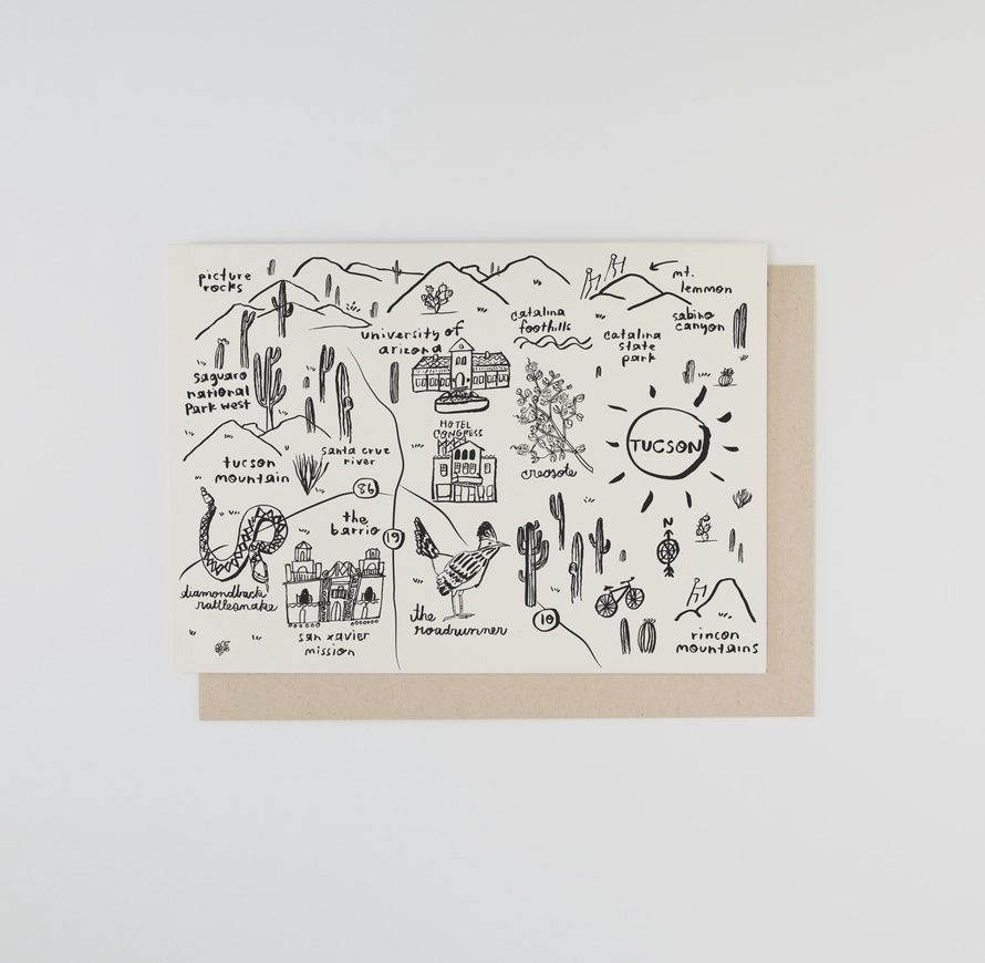 Tucson Map Card