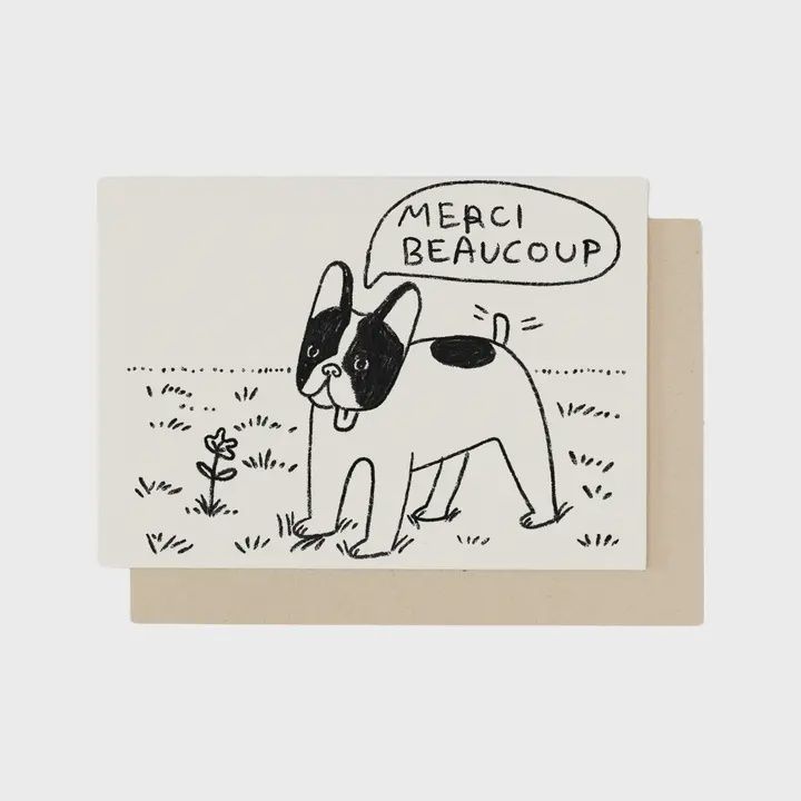 Merci Beaucoup Thank You Greeting Card