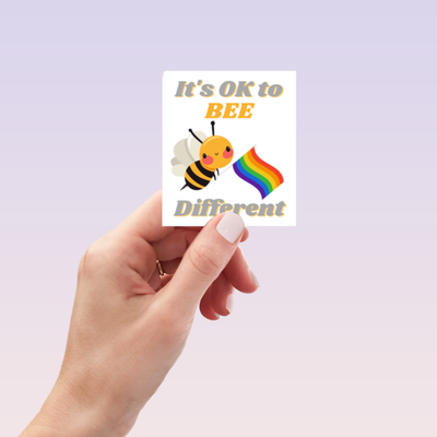 Bee Different Pride Sticker
