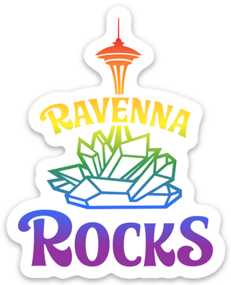 3 inch Pride Die Cut Sticker | Ravenna Rocks Brand