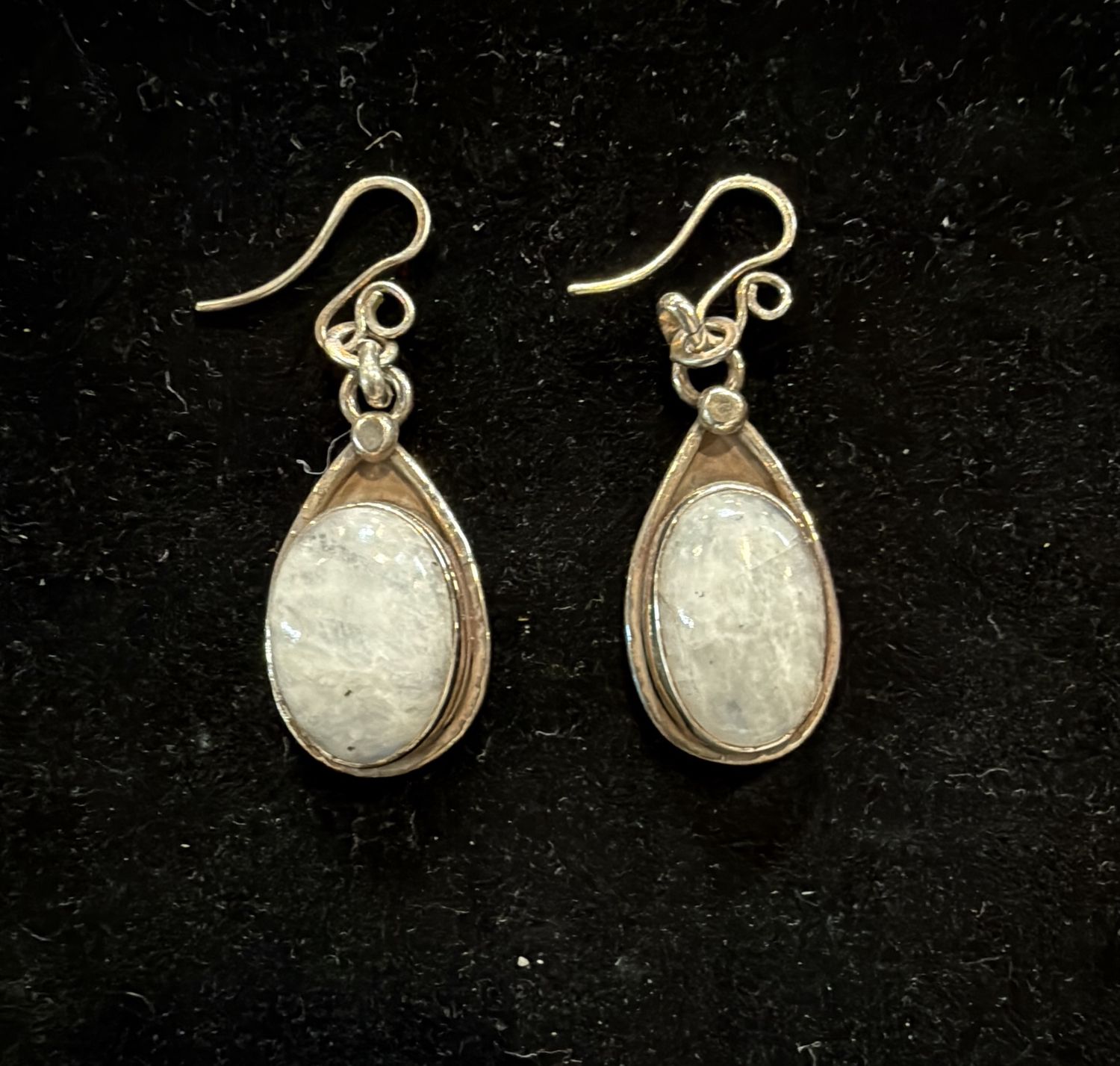 PA Moonstone Sterling Earrings