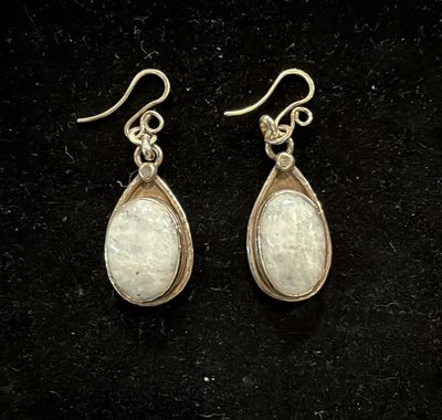 PA Moonstone Sterling Earrings