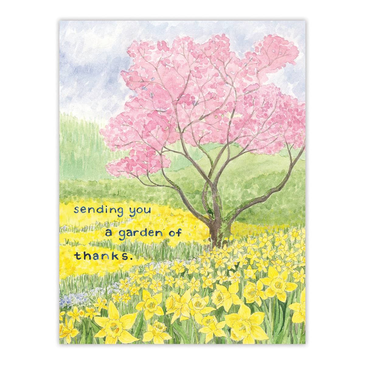Garden of Thanks Gardening Thank You Greeting Card