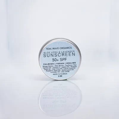 Tidal Wave Organics Vegan Aloe &amp; Lavender Sunscreen